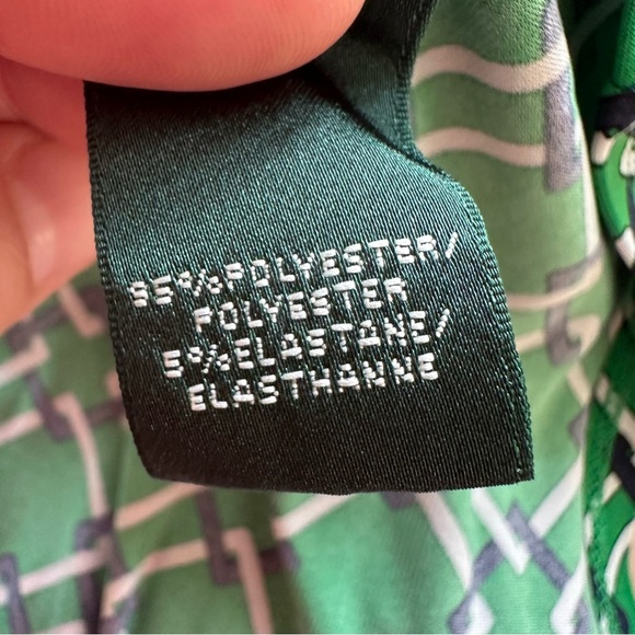 Lauren Ralph Lauren Slinky Stretch Dress Women 4 Faux Wrap Career Ruched V-neck - Picture 10 of 10